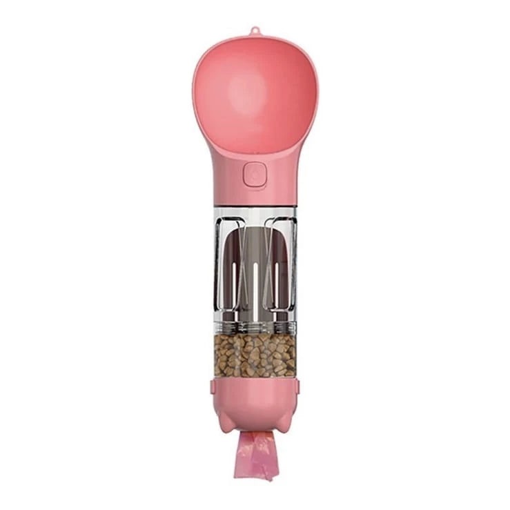 Super Garrafa Portátil para Pets 4 em 1