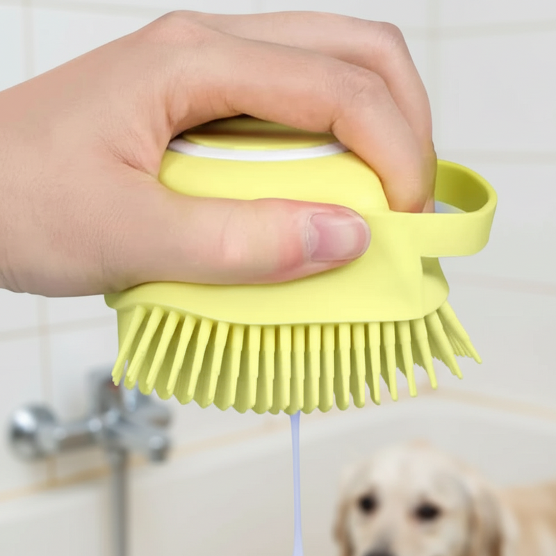 Escova de Banho Pet Soft Rub® - 3 em 1 | Box com 2 unidades