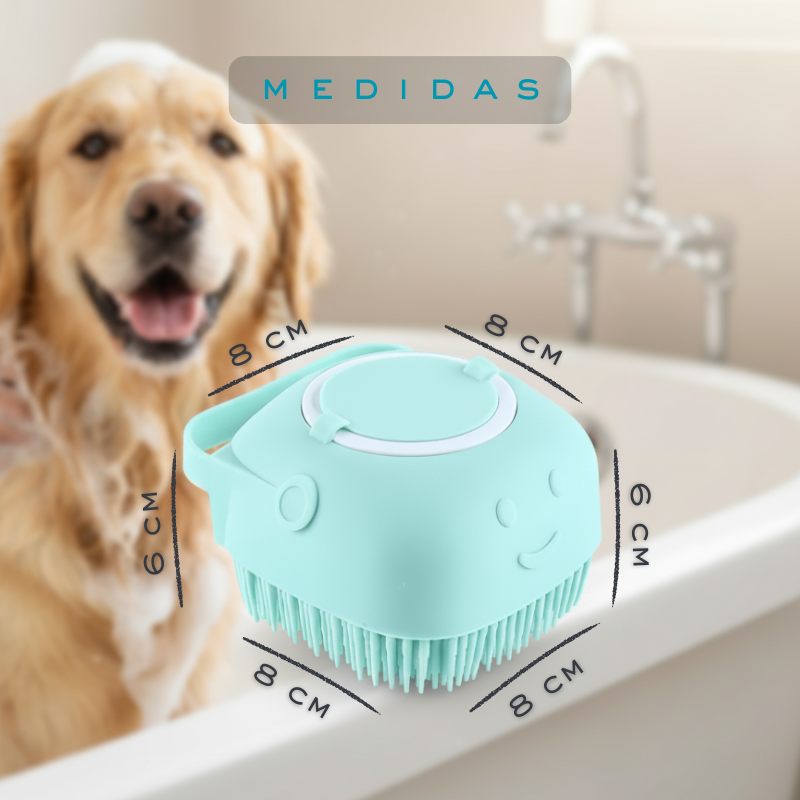 Escova de Banho Pet Soft Rub® - 3 em 1 | Box com 2 unidades